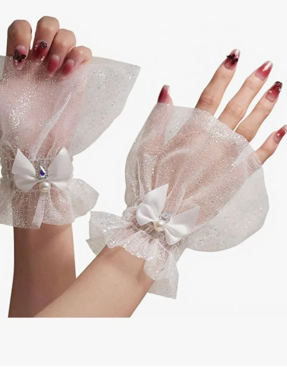 Glitter Tulle Fingerless